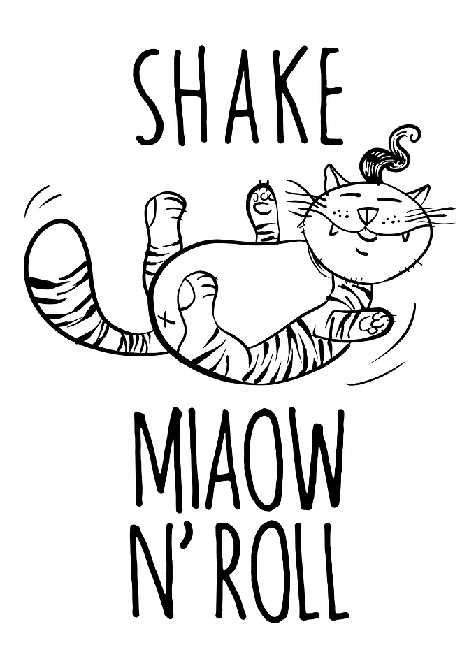 Rock and roll Cat