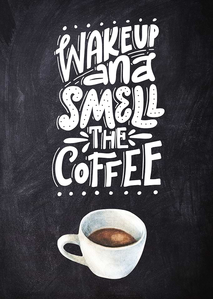 Coffee lettering