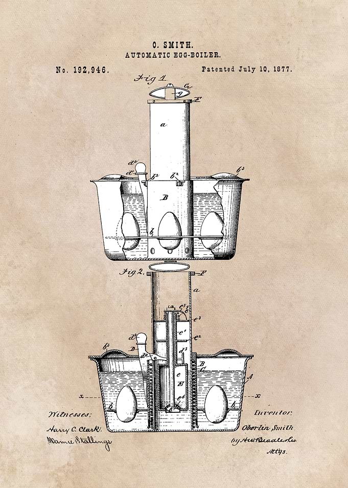 patent Smith Automatic egg