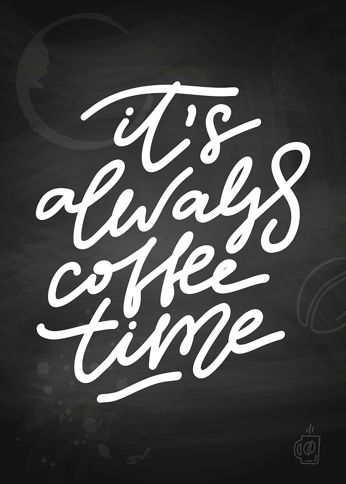 Coffee lettering