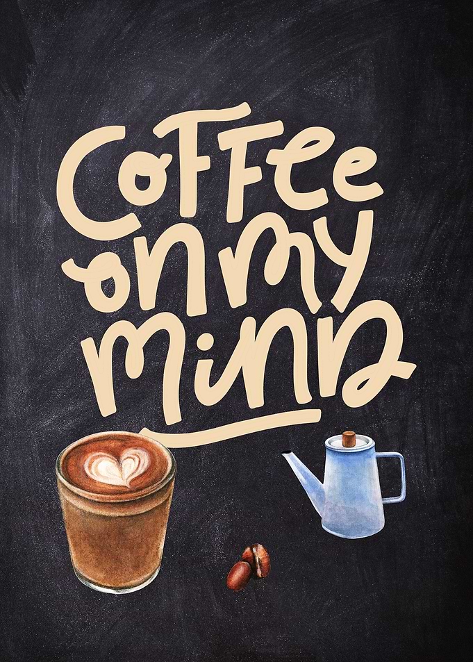 Coffee lettering