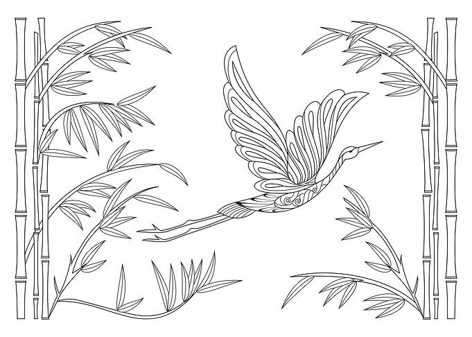 Flying Heron