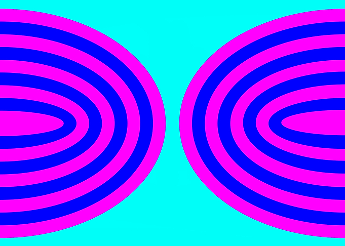 SemiElipses on Blue