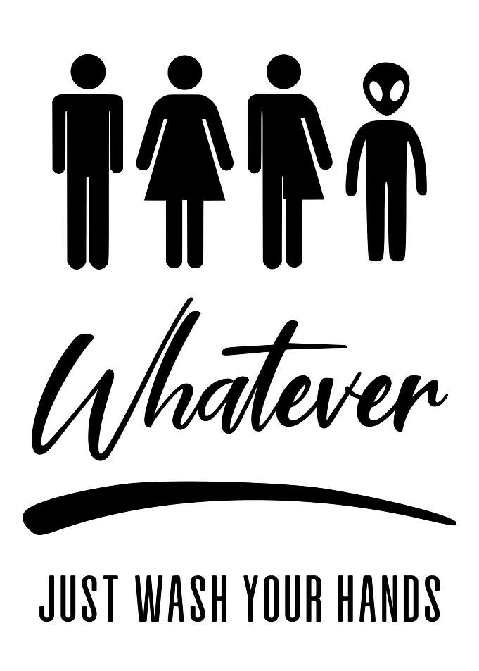 WHATEVER Funny Bathroom