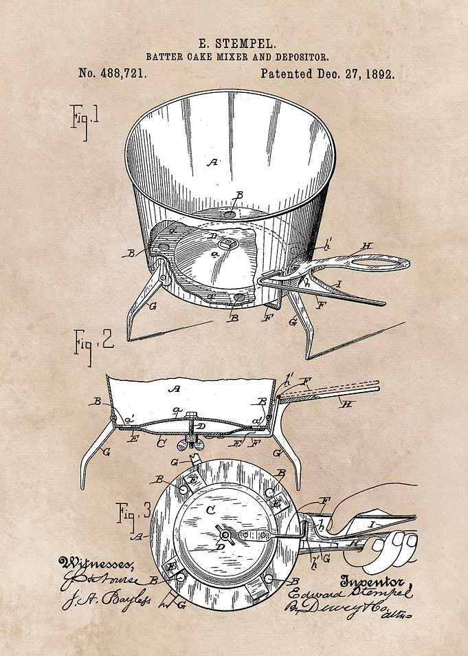 patent Stempel Batter cake