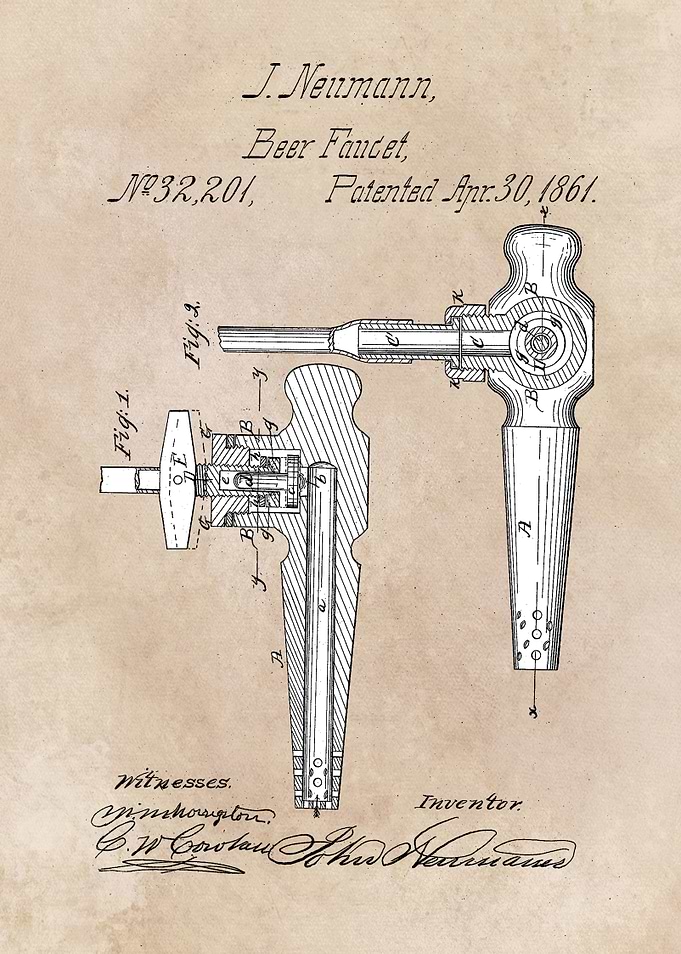 patent Neumann Beer faucet