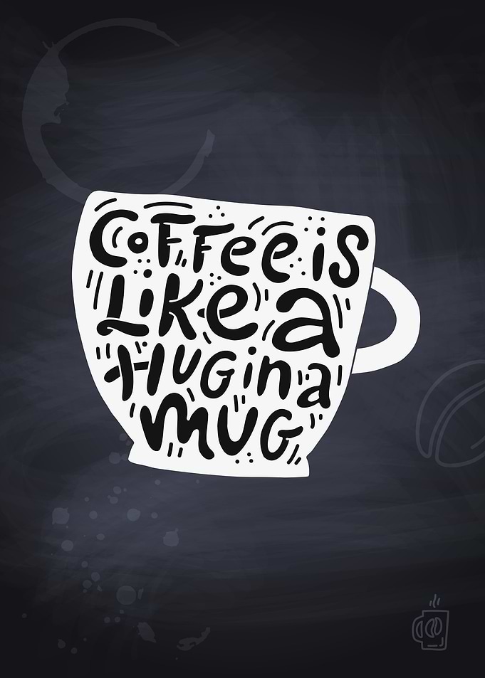 Coffee lettering
