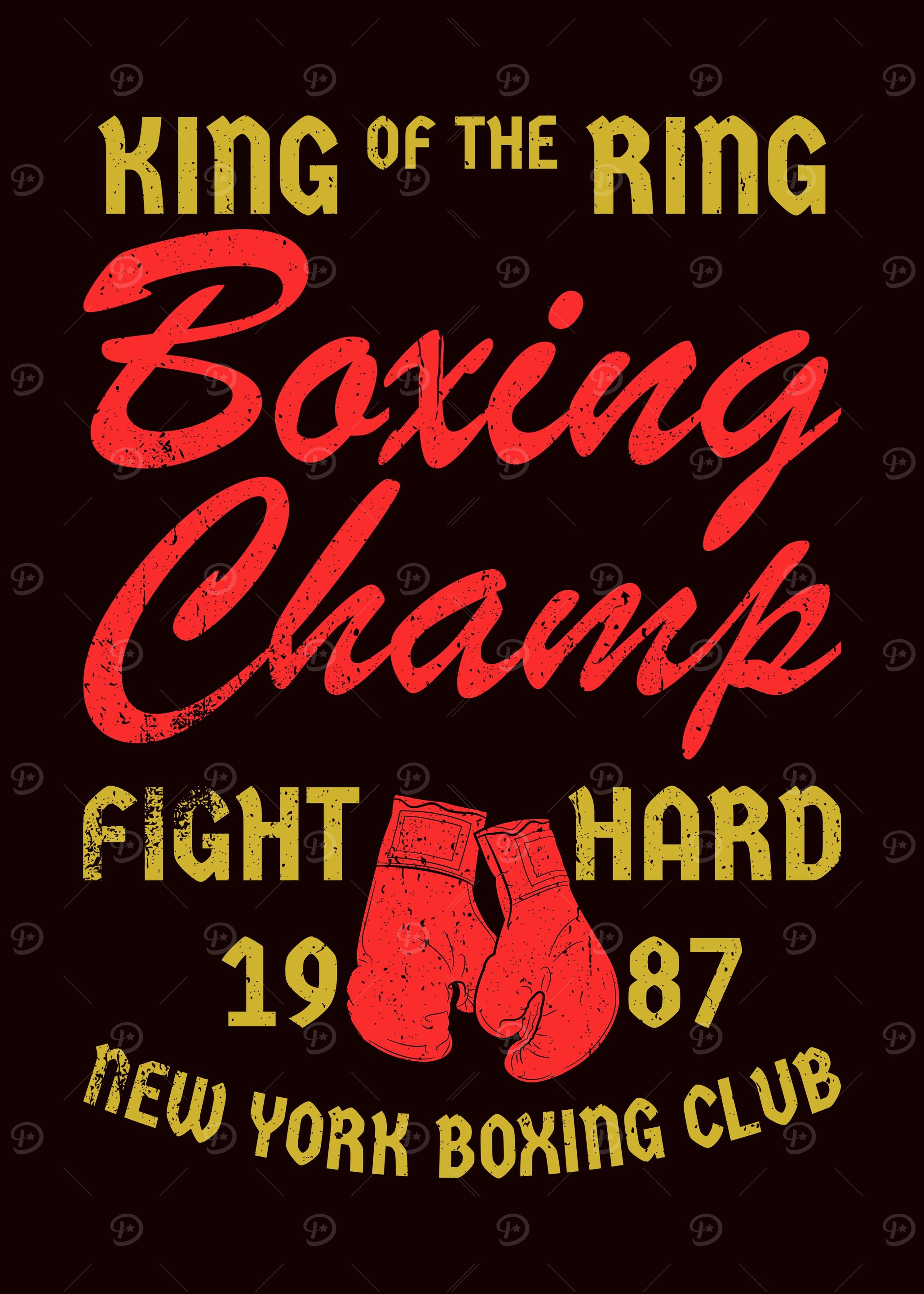 BOXING POSTER NEW YORK
