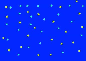 Yellow and Blue Stars