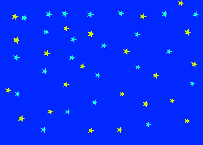 Yellow and Blue Stars