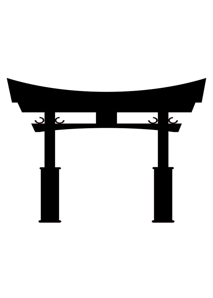 Tori Gate Silhouette