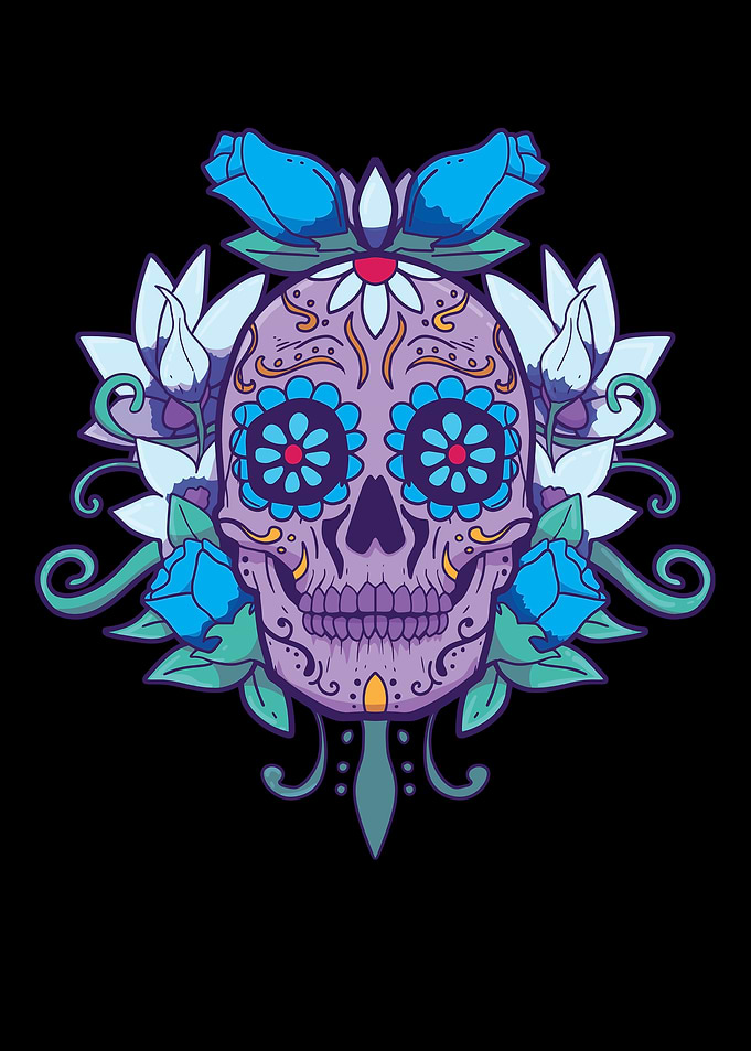 Flower Skull