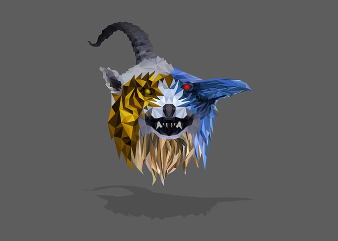 Animals Print lowpoly art