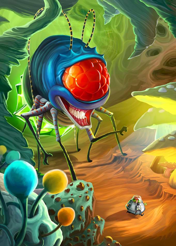 Giant alien bug