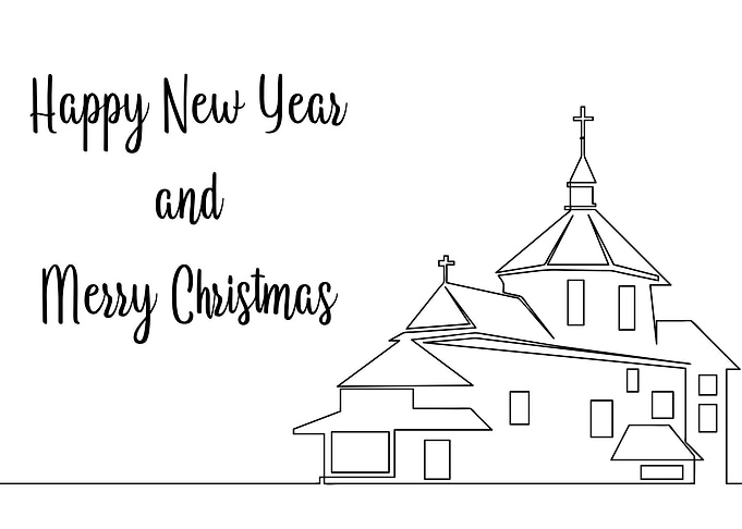 Merry Christmas typography