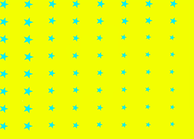 Blue Stars on Yellow
