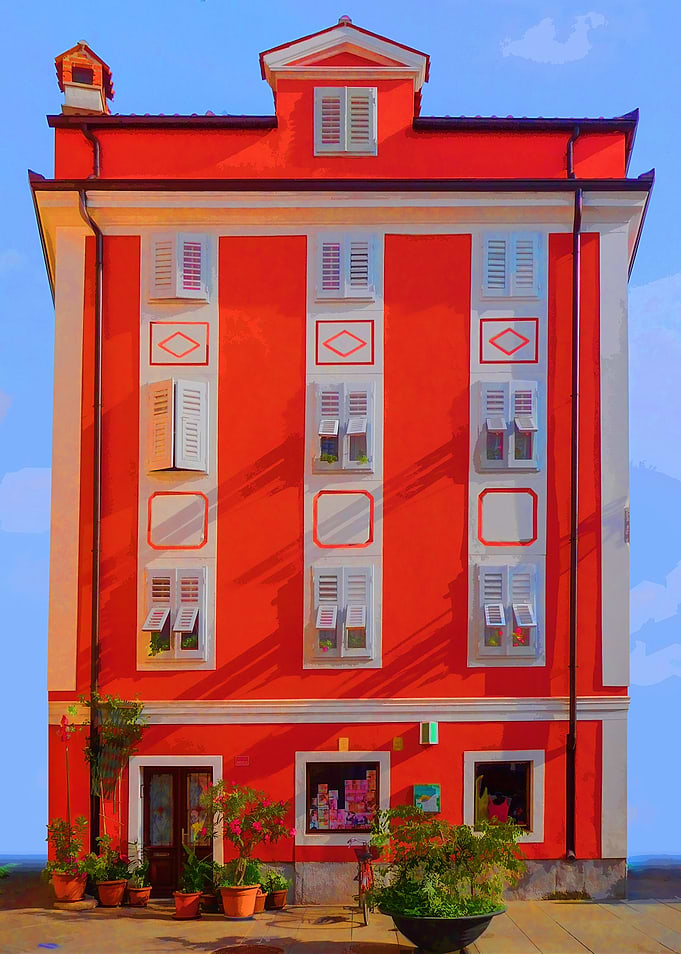 beautiful colorful houses