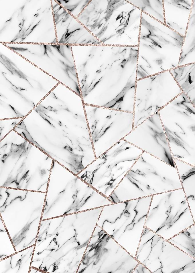 Marble Rose Gold Geo 1