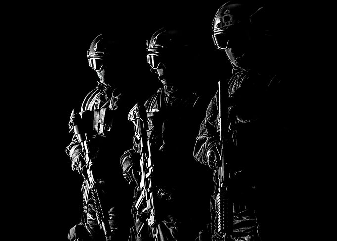 Spec ops police officers