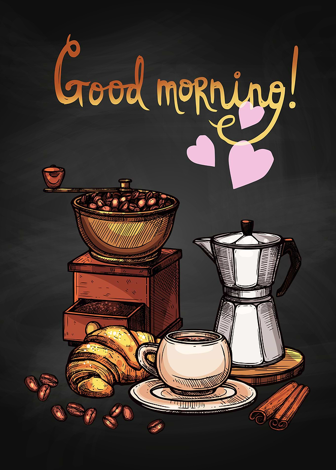Coffee lettering