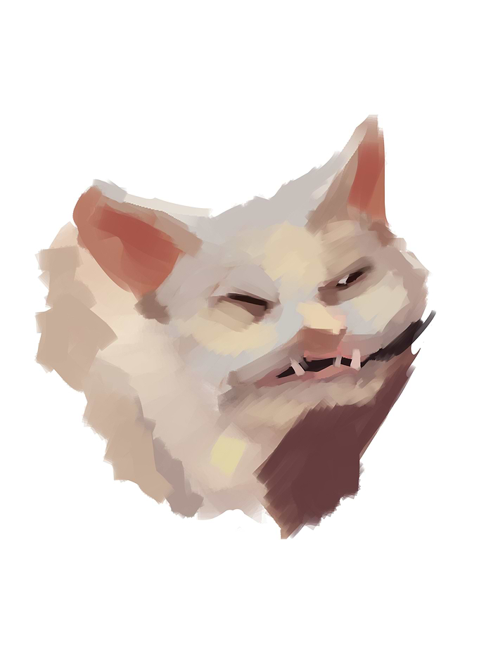 Cursed cat react