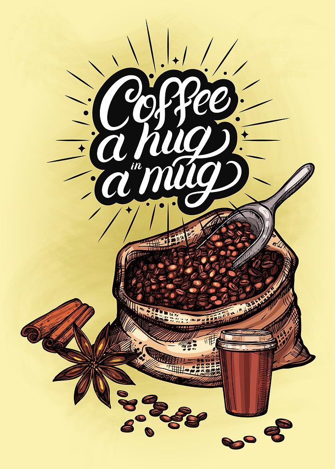 Coffee lettering