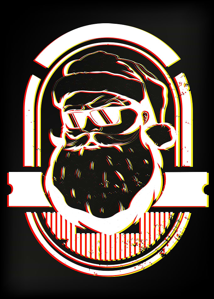 Cool Santa Psychedelic