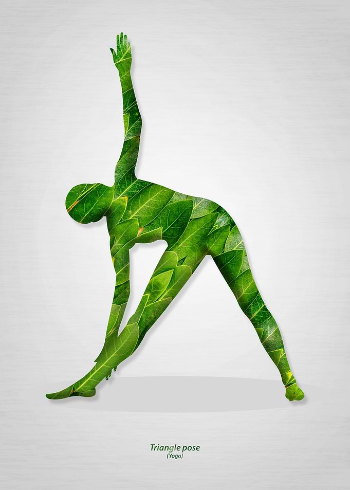 Triangle pose