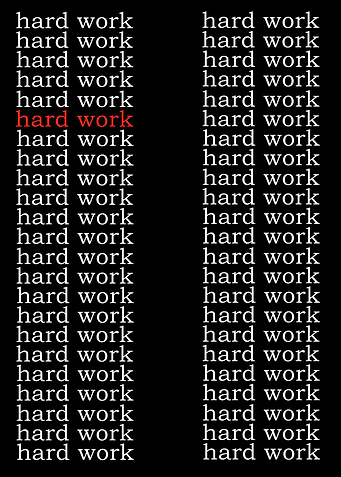hard work