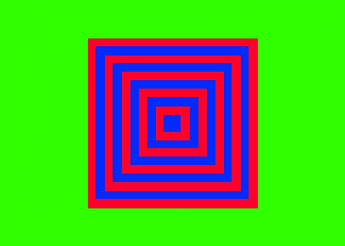 Blue and Red Squares