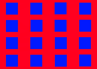 16 Blue Squares