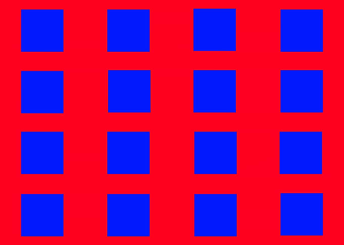 16 Blue Squares