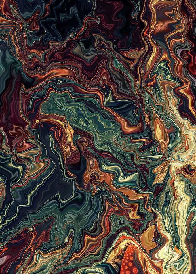 Green Stone abstract
