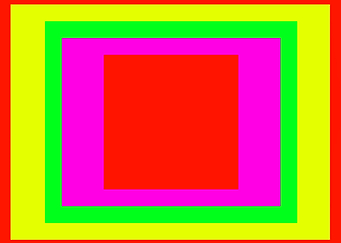 Orange Square in Rectangle