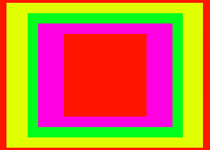 Orange Square in Rectangle