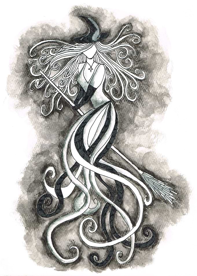 Witch on Broomstick