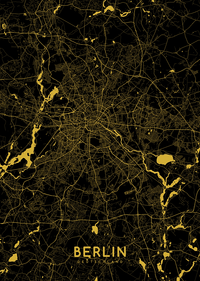 Berlin map gold