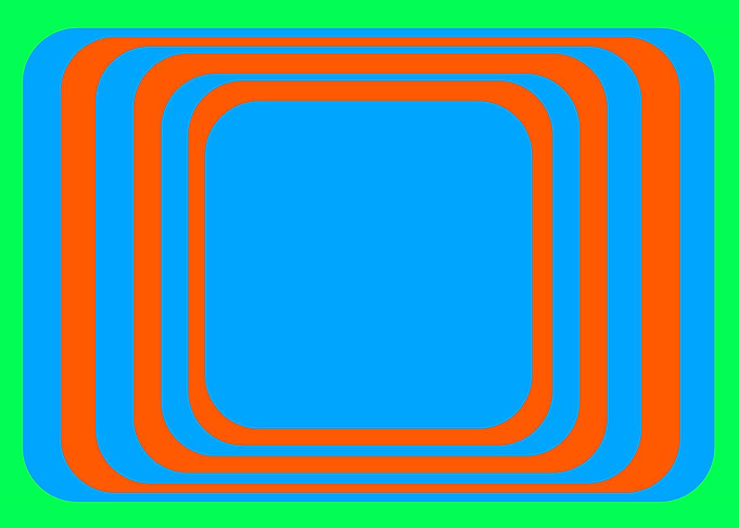 Blue and Orange Squares
