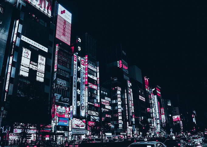 Wall of Electric lights