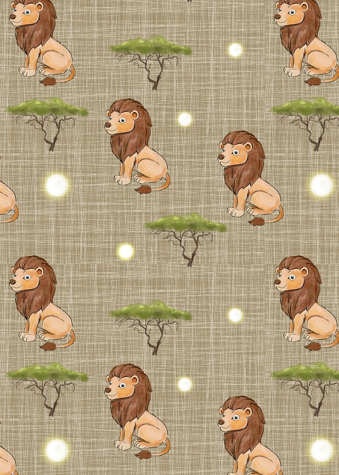 Lions pattern design