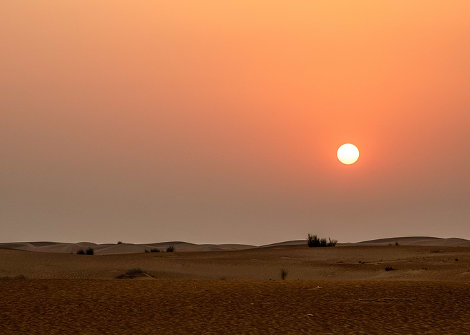 Dubai Dessert Sunset