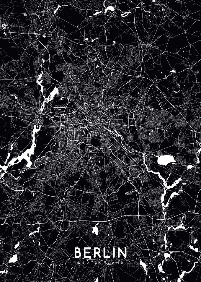 Berlin map black