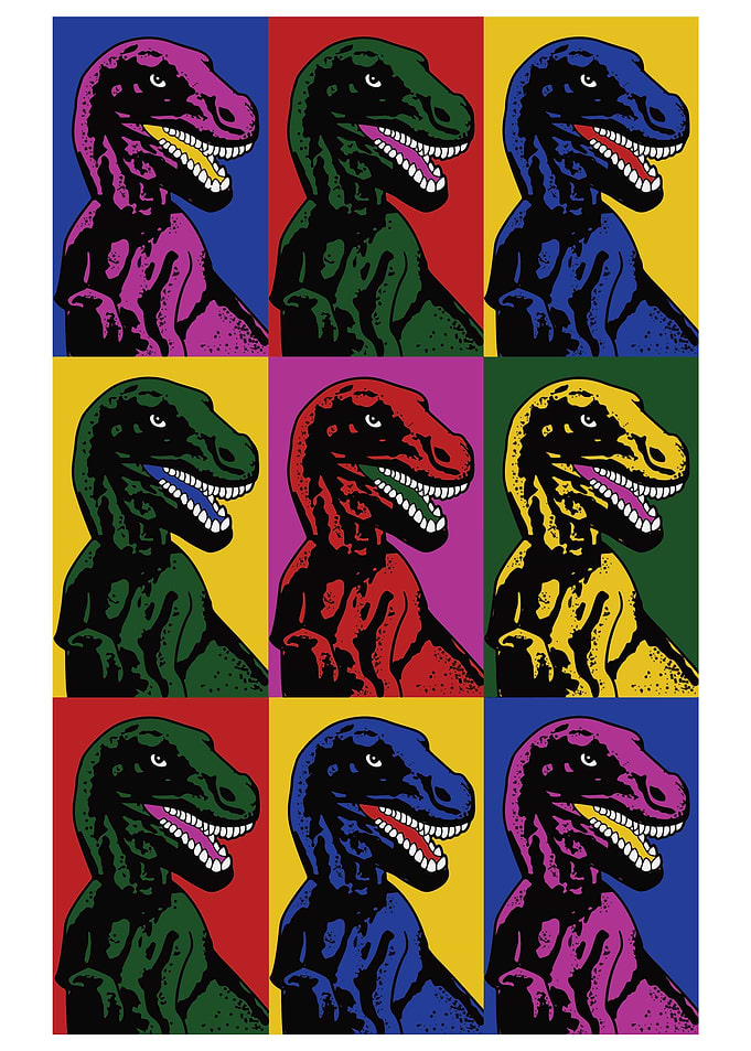 Dinosaur Pop Art T Rex