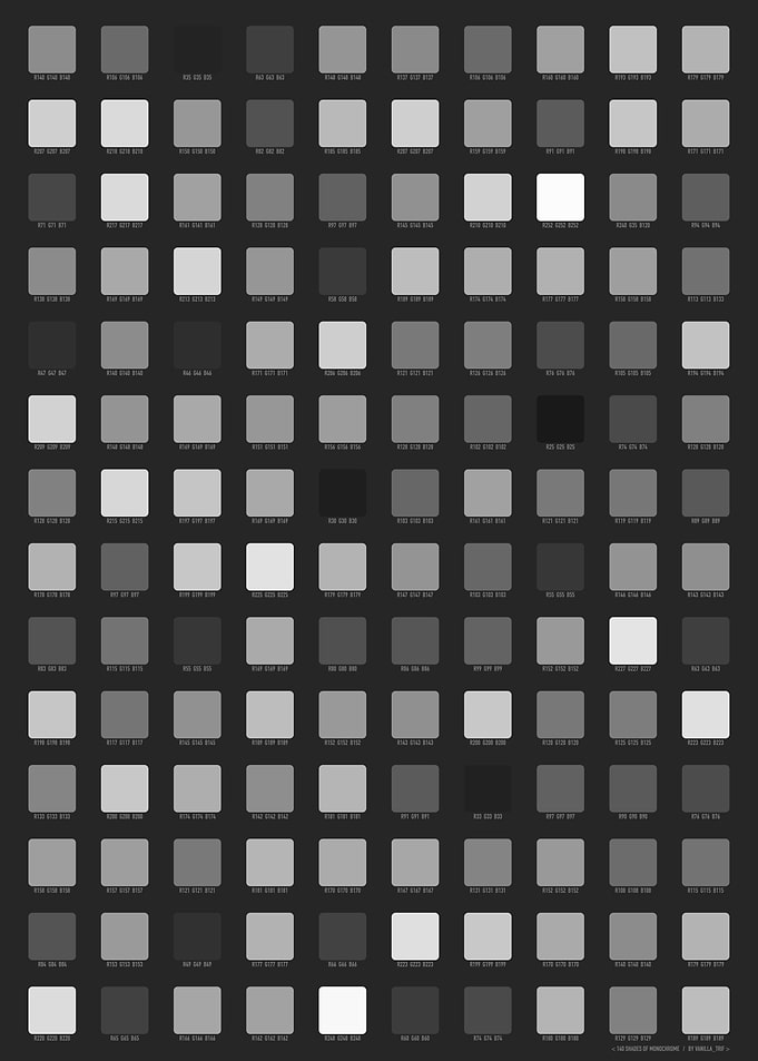 140 Shades Of Monochrome