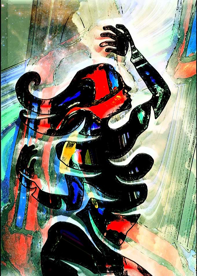 Girl Dancing At Night