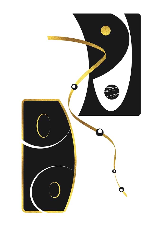BW Abstract No 2 gold