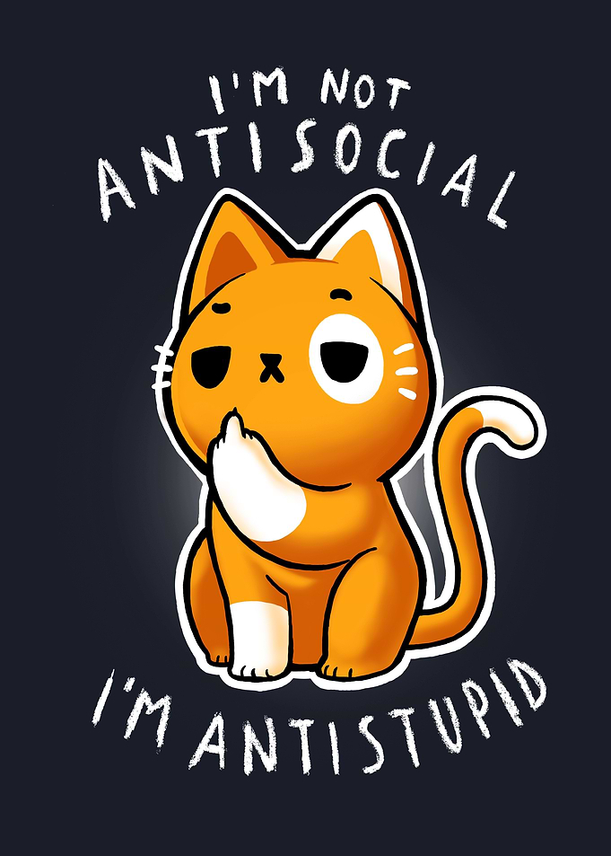 Antisocial cute Cat