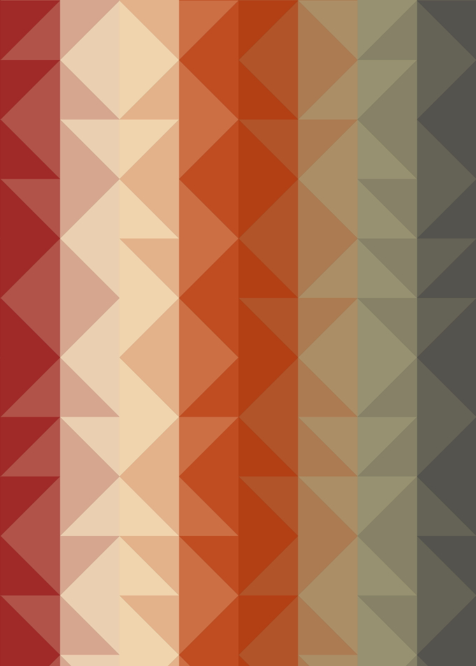 Rainbow Trianglify colors