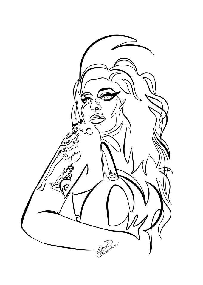 Amy Winehouse Portrait