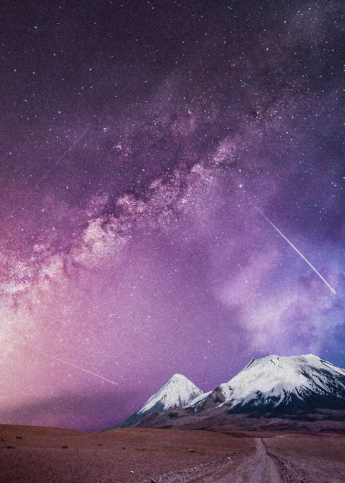 Milky Way Over The Volcano